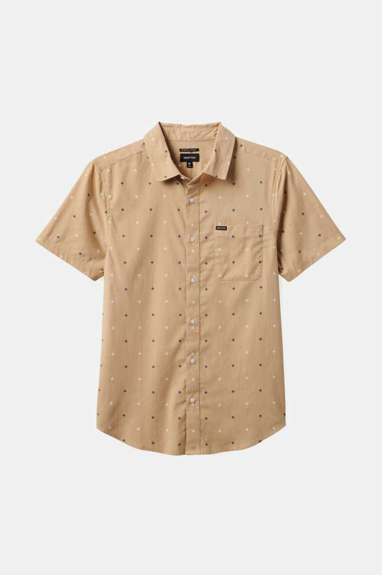 
       Brixton Charter Print S/S Woven Shirt - Sand Pyramid
     