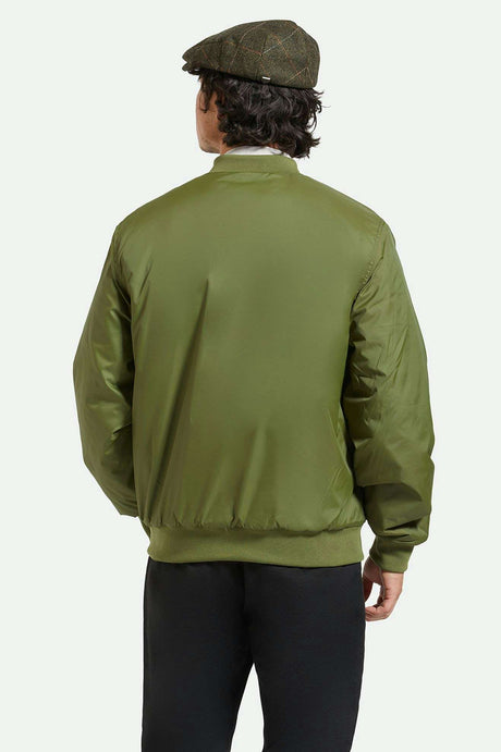 
       Back Fit Image | Dillinger Flight Bomber Jacket - Cypress Green
     