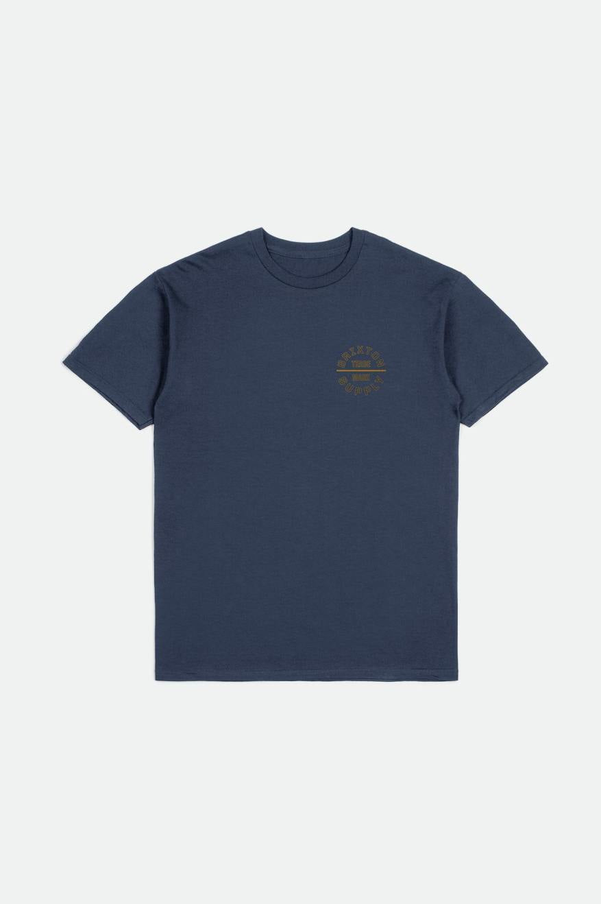 
       Brixton Oath V S/S Standard Tee - Washed Navy/Gold/Charcoal
     