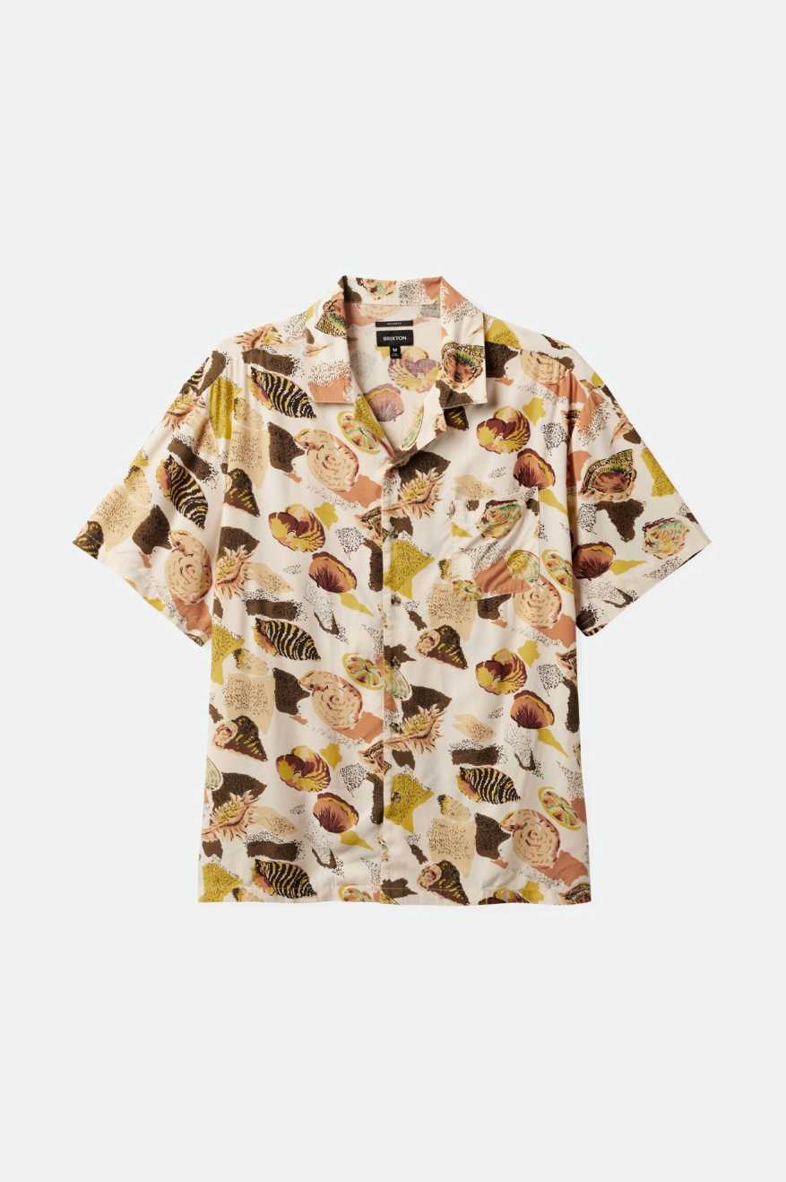 
       Brixton Bunker Reserve S/S Camp Collar Woven Shirt - Multi Color Shell
     