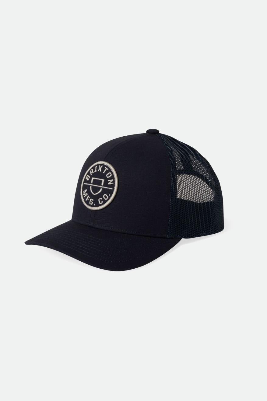 
       Brixton Crest Netplus MP Trucker Hat - Washed Navy/Navy
     