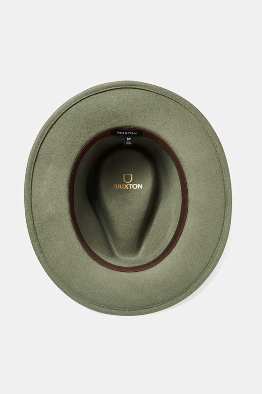 
       Brixton Messer Fedora - Light Moss
     