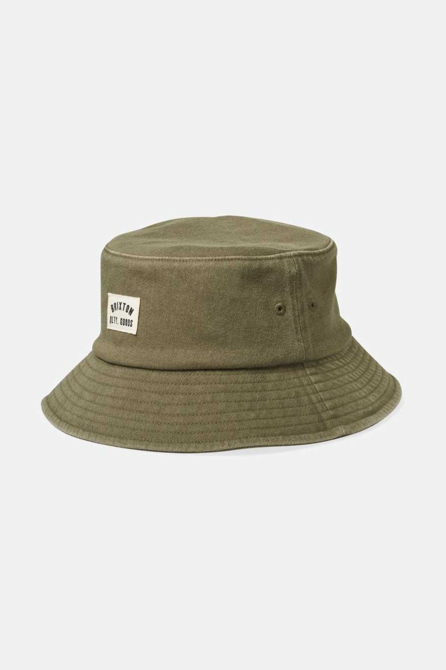 
       Brixton Unisex Woodburn Packable Bucket Hat - Vetiver Sol Wash | Main
     