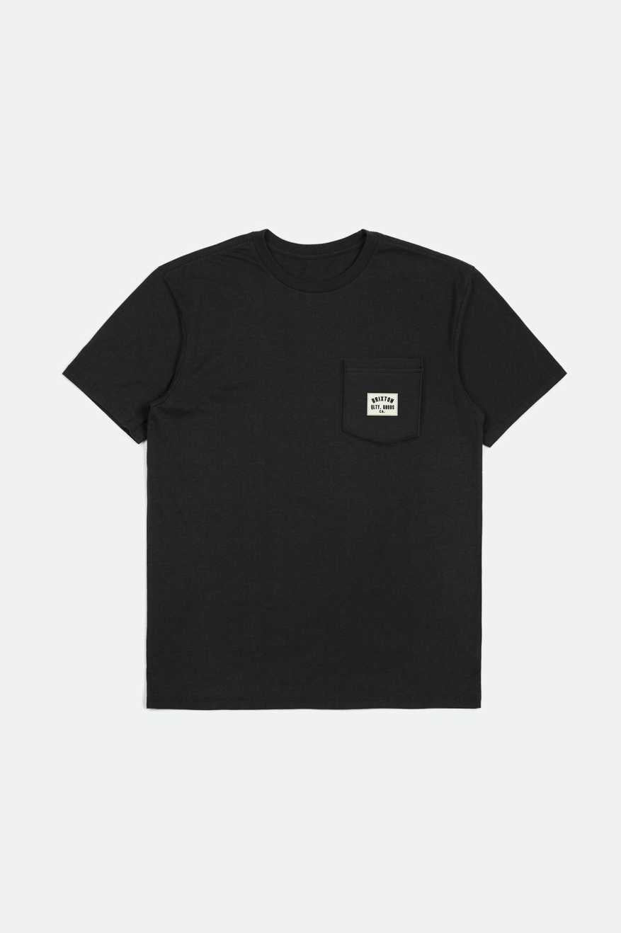 
       Brixton Woodburn S/S Tailored Pocket T-Shirt - Black
     