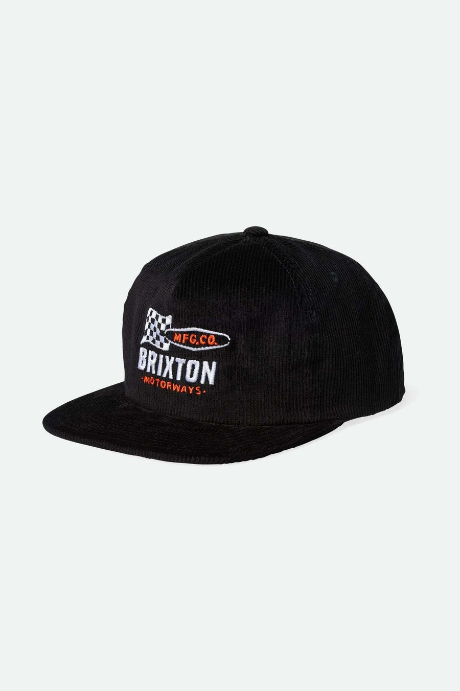 
       Brixton Men&#39;s Motorways Snapback - Black Cord | Main
     