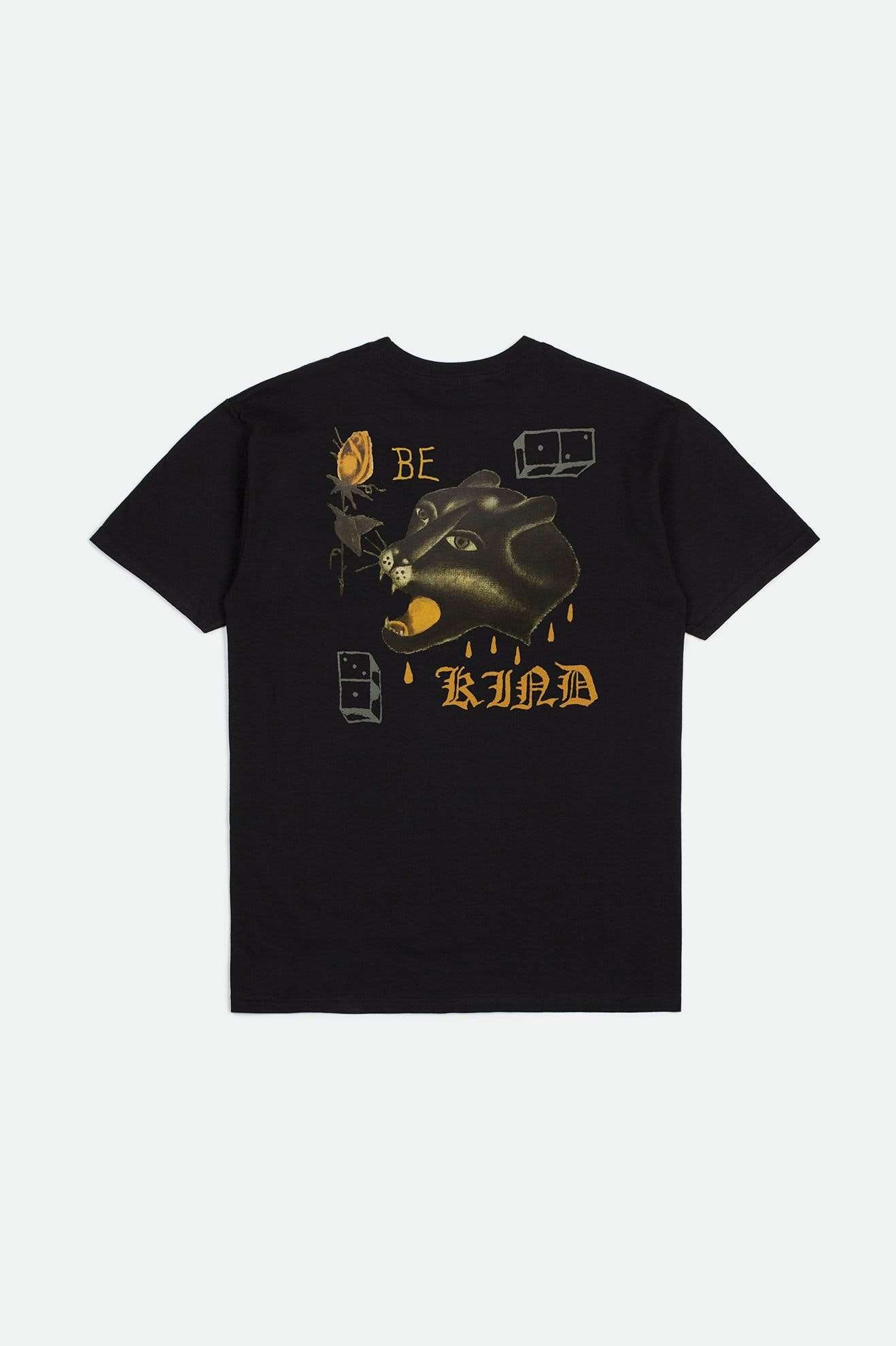 
       Back Laydown Image for Be Kind S/S Standard T-Shirt - Black
     