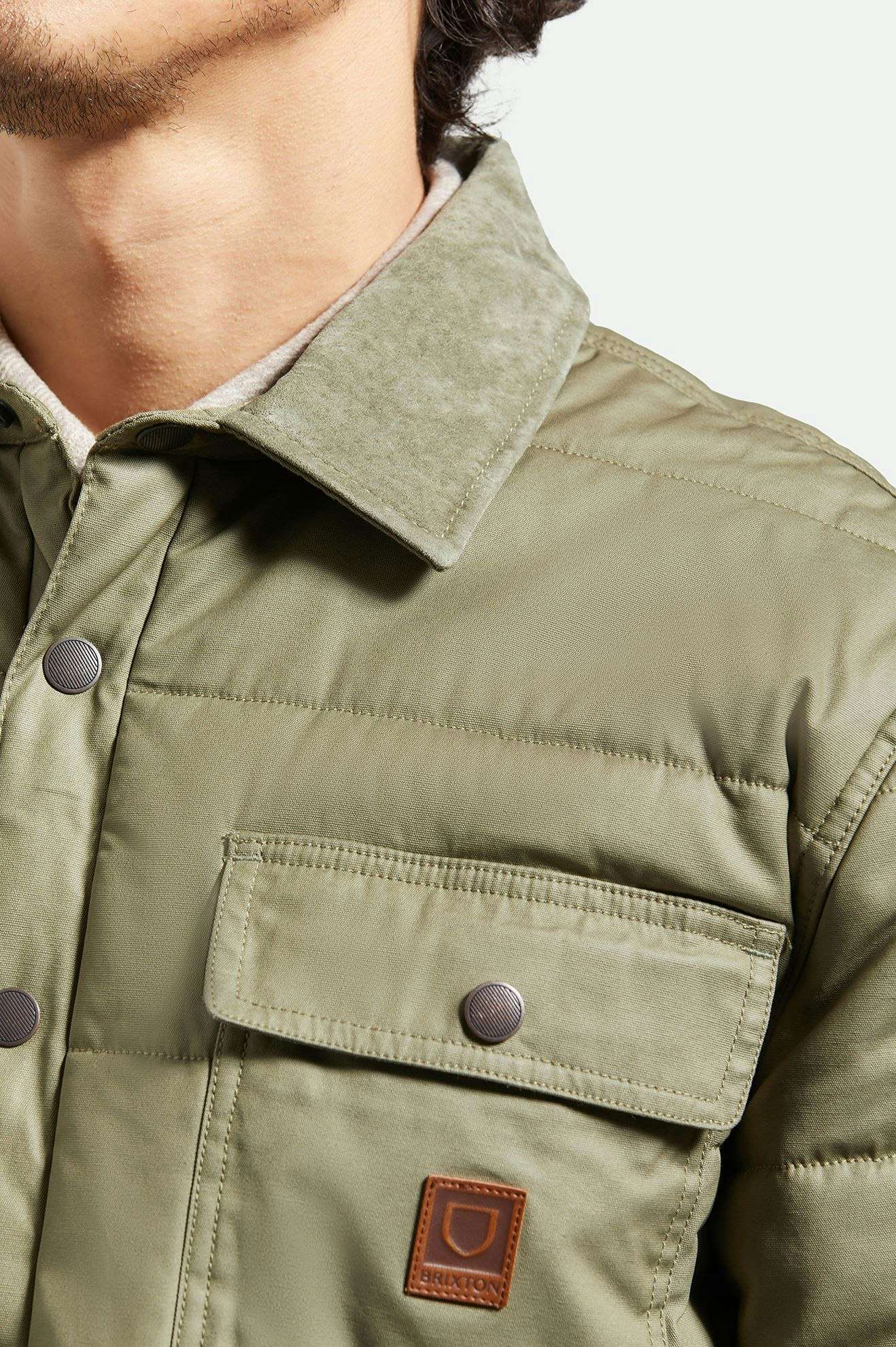 
       Men&#39;s Lifestyle 1 | Cass Waxed Canvas Jacket - Olive Surplus
     