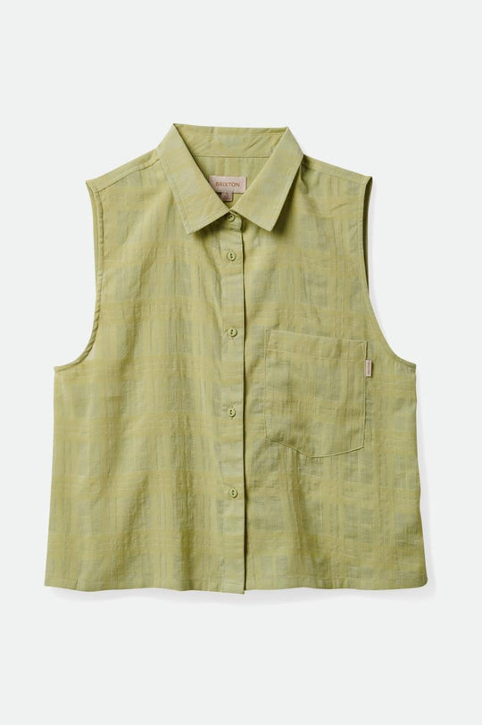 
       Brixton Leon Boxy Sleeveless Shirt - Pear
     