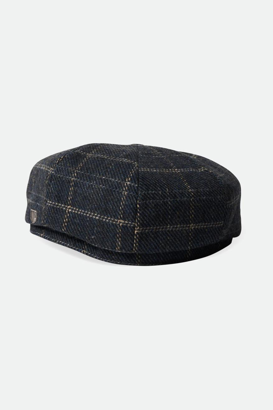 
       Brixton Brood Baggy Newsboy Cap - Navy/Black/Off White
     