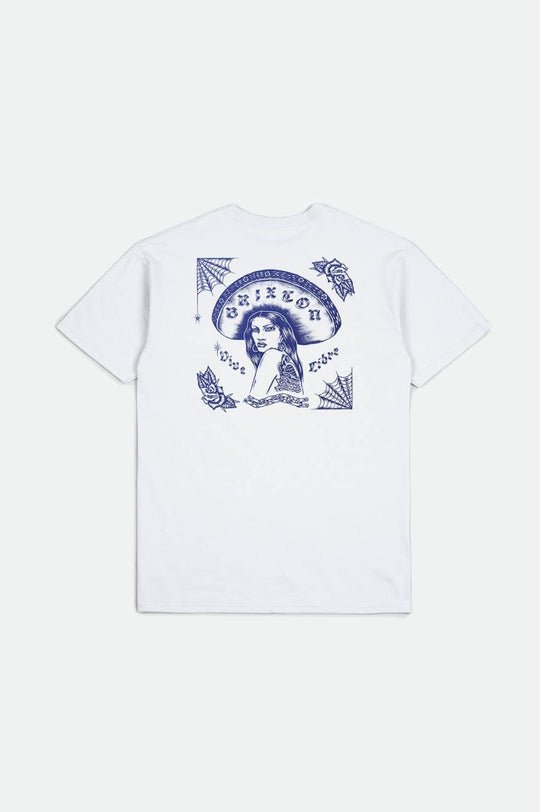 
       Brixton Vive Libre S/S Standard Tee - White
     