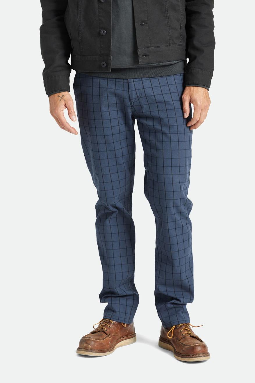 
       Brixton Choice Chino Regular Pant - Ombre Blue/Black Plaid
     