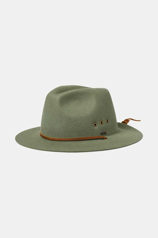 
       Brixton Unisex Wesley WTHR GUARD™ Packable Fedora - Light Moss | Main
     