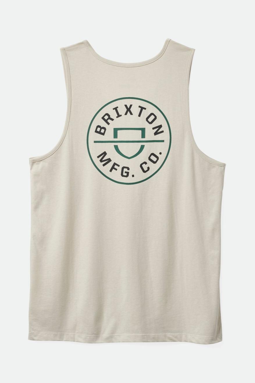 
       Brixton Crest Tank Top - Beige/Trekking Green/Black
     