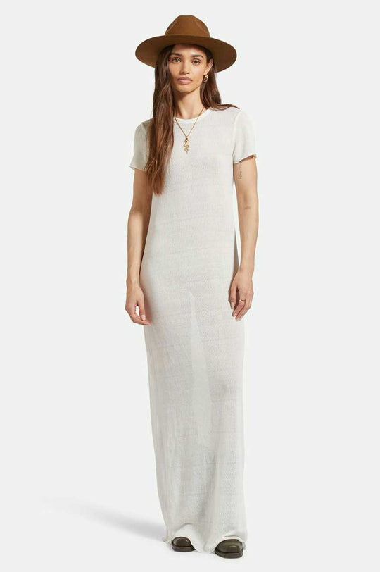 
       Women&#39;s Front Fit | Sheer Knit Dress - Off White
     