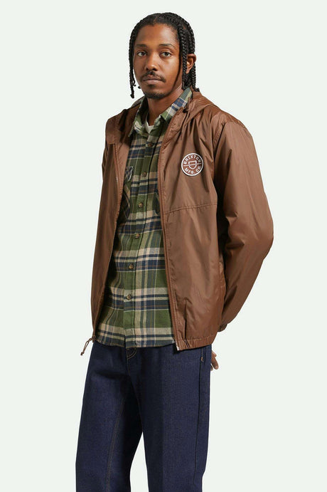 
       Men&#39;s Front Fit | Claxton Crest Lightweight Jacket - Pinecone Brown
     