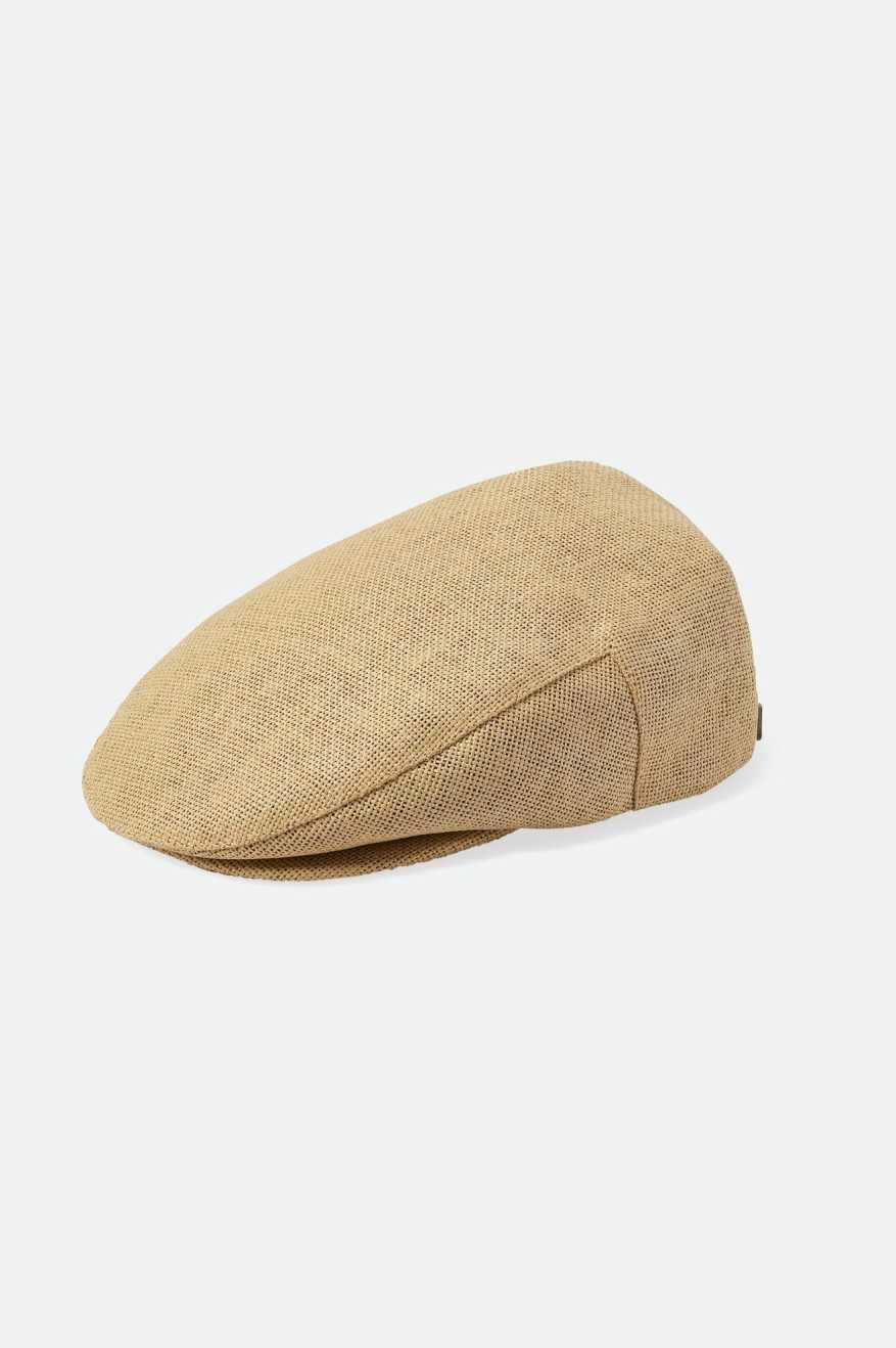 
       Brixton Hooligan Light Weight Flat Cap - Natural Straw
     