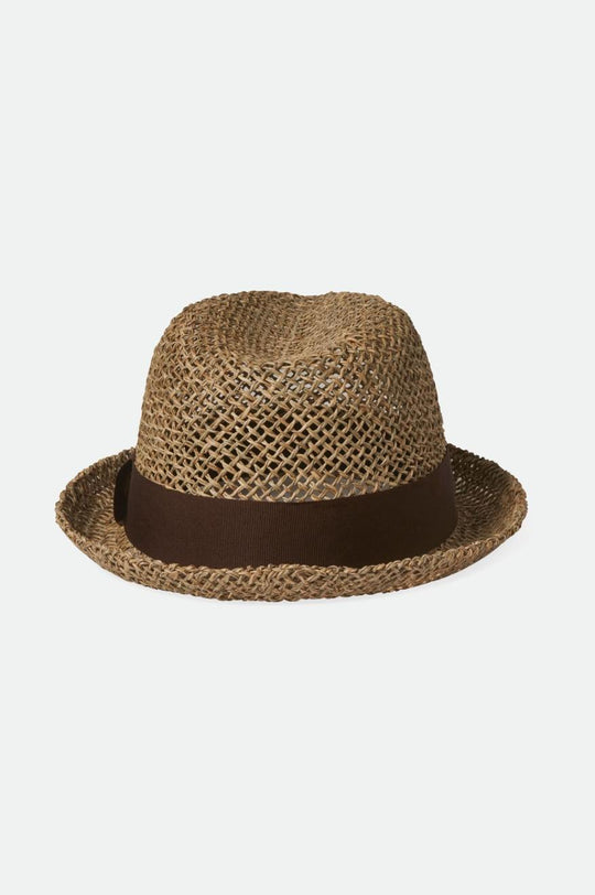 
       Brixton Castor Fedora - Tan/Brown Seagrass
     