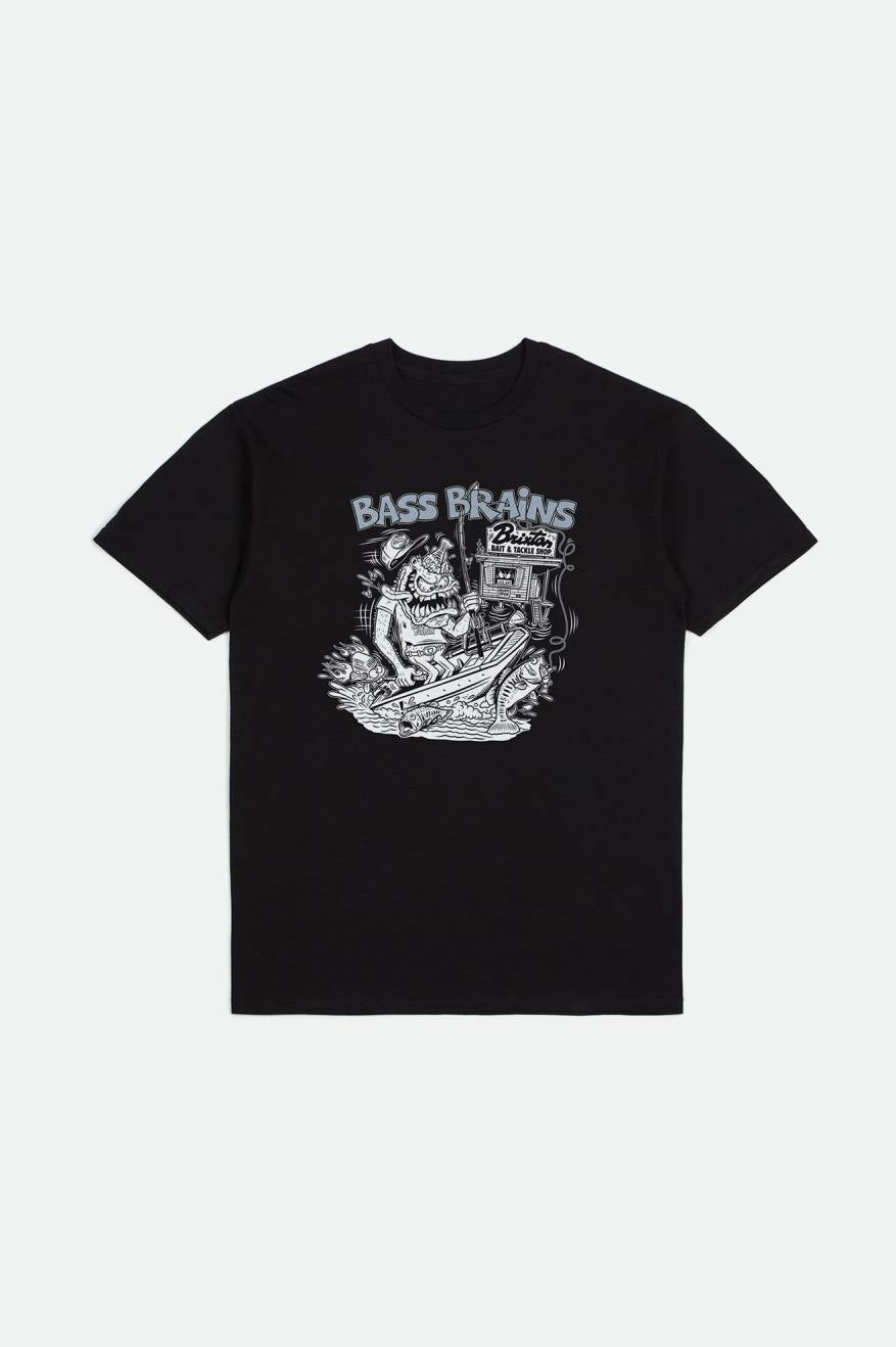 
       Brixton Bass Brains Monster S/S Standard Tee - Black
     