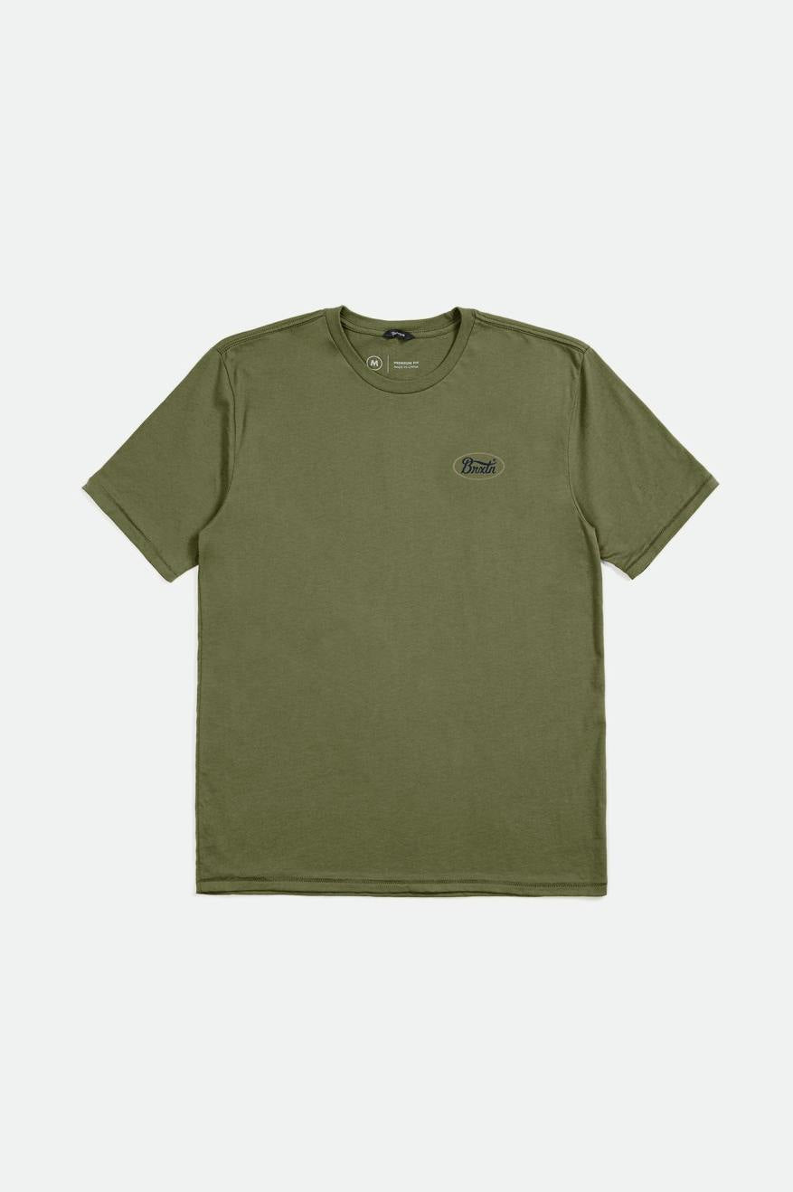 
       Brixton Parsons S/S Tailored Tee - Sea Kelp/Sand/Washed Navy
     