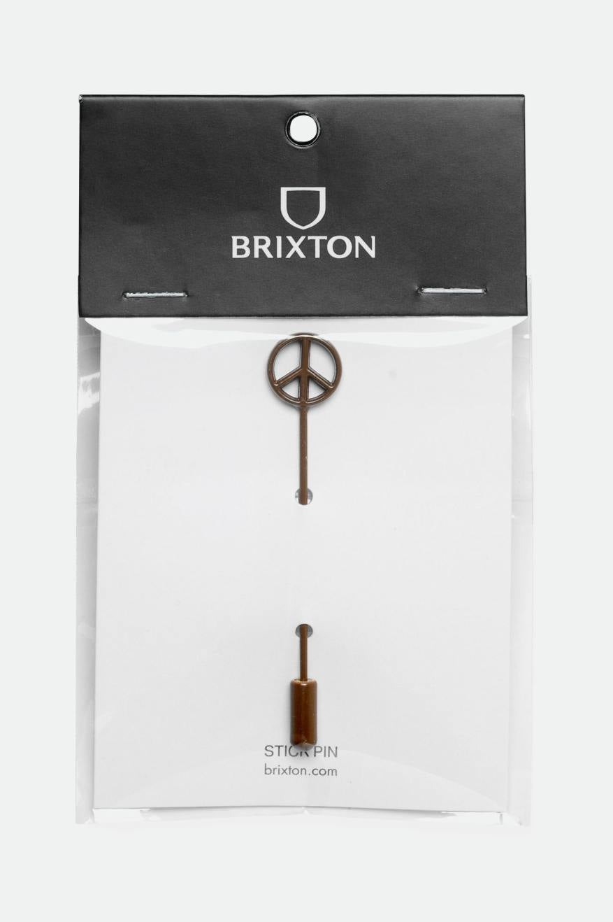 
       Brixton Hat Stick Pin - Brass Peace
     