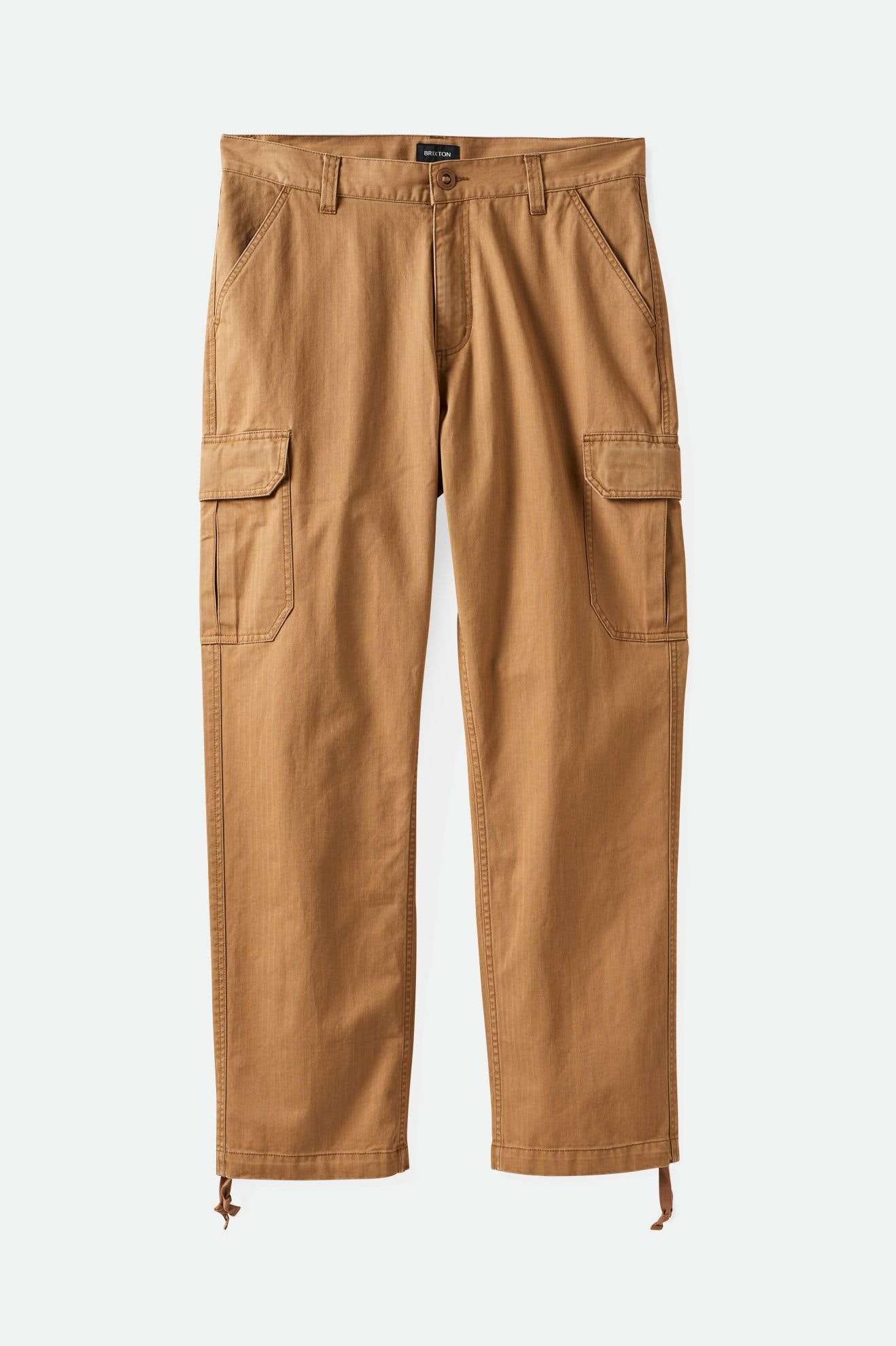 Brixton Men's Waypoint Herringbone Relaxed Cargo Pant - Tobacco Brown | Main