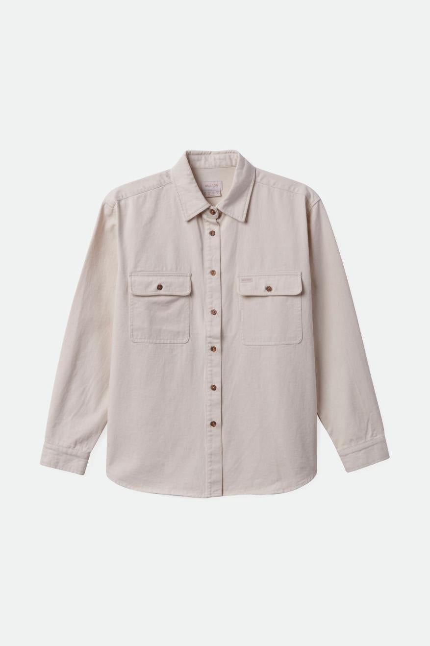 
       Brixton Bowery Boyfriend L/S Overshirt - Natural
     