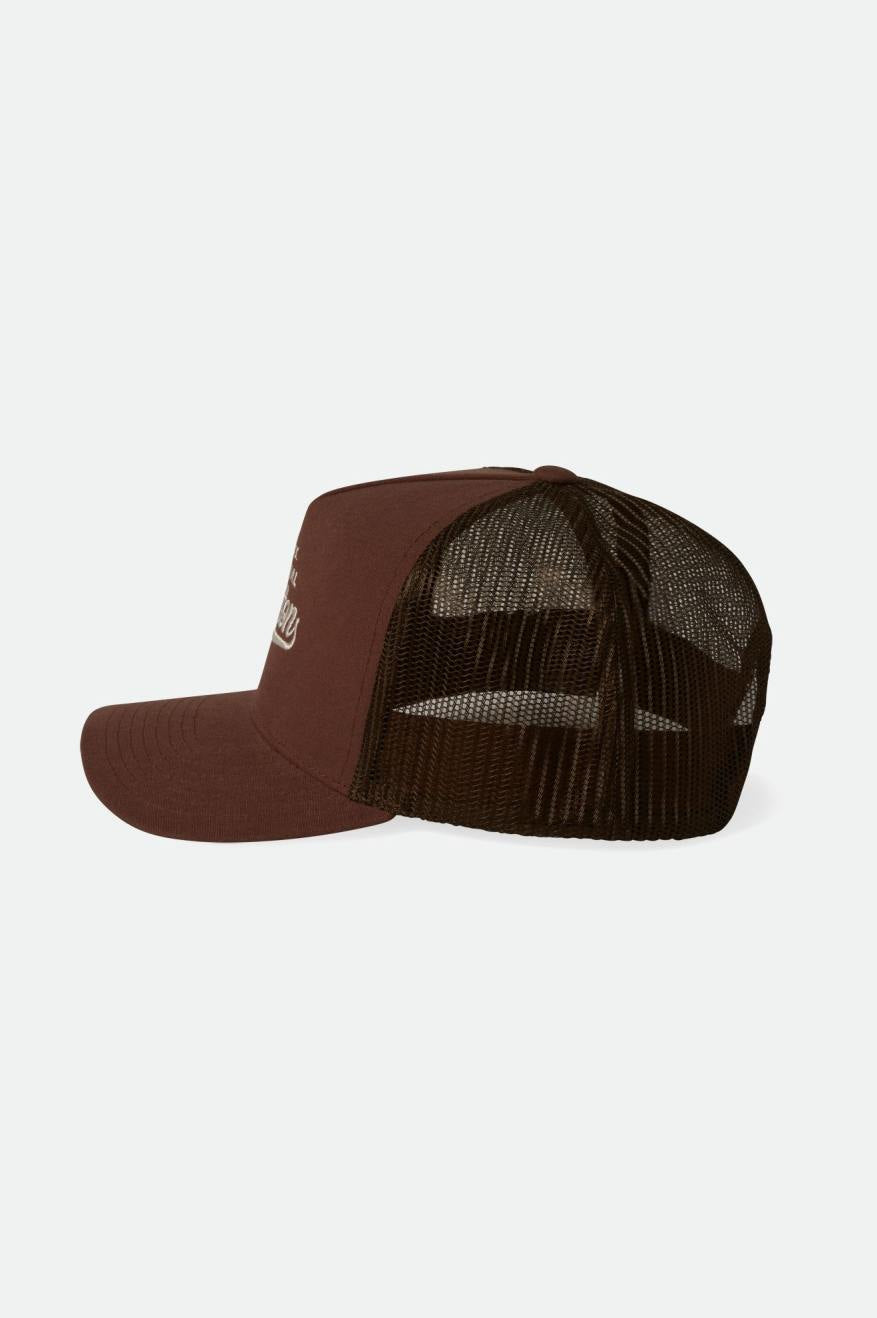 
       Brixton Postal C Netplus MP Trucker Hat - Sepia/Sepia
     