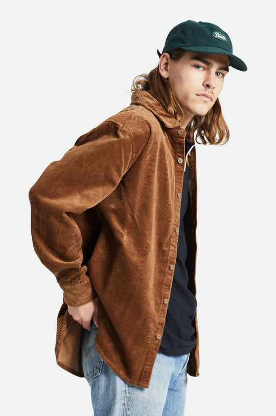 
       Brixton Porter Corduroy L/S Overshirt - Bison
     