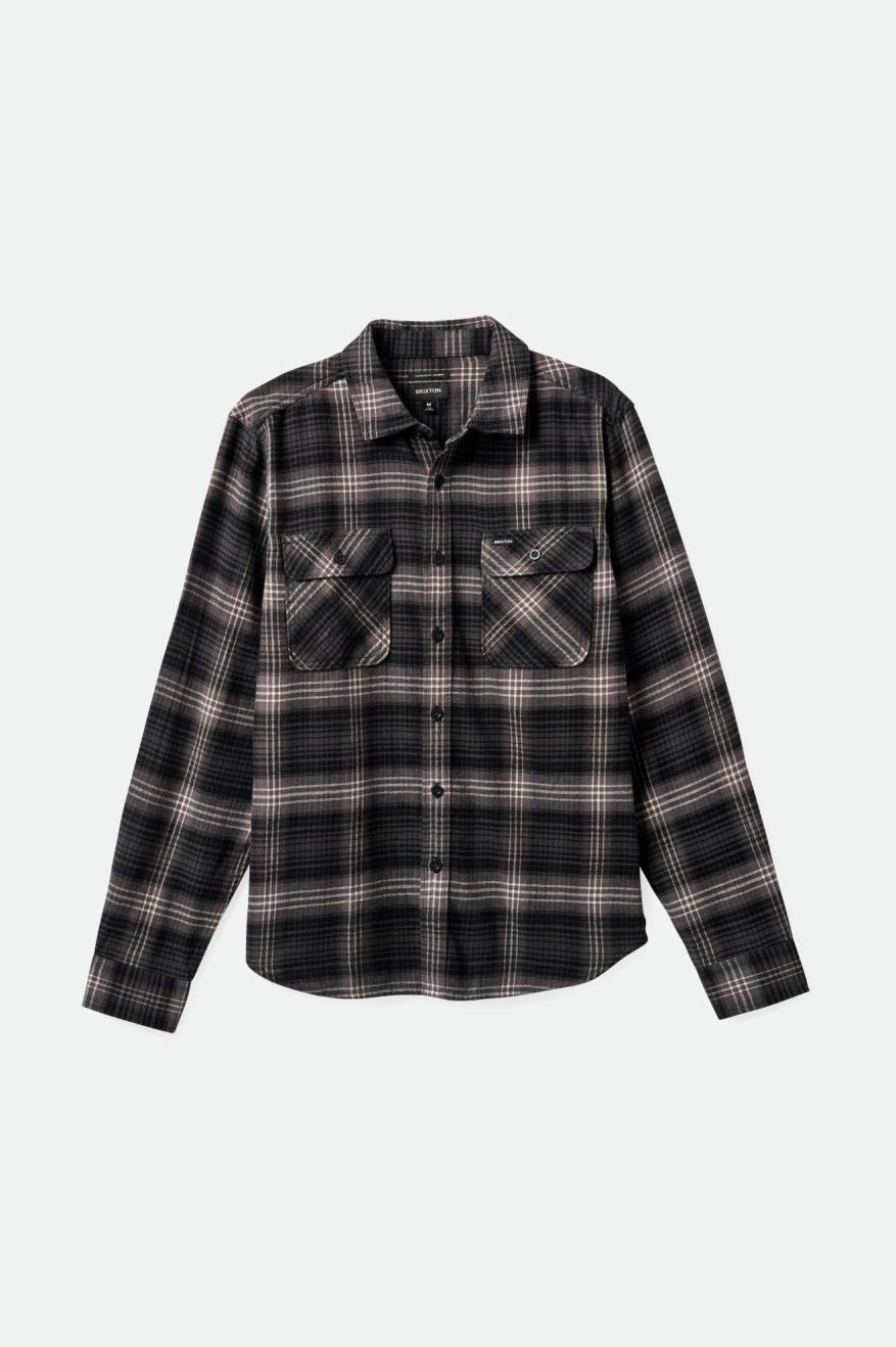 
       Brixton Bowery Lightweight Ultra Soft L/S Flannel - Charcoal/Black
     