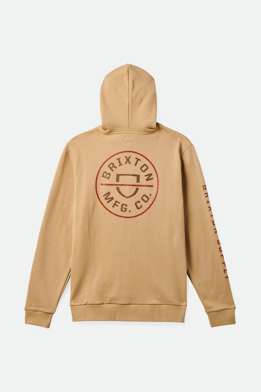 
       Brixton Crest Hood - Sand/Barn Red/Bison
     