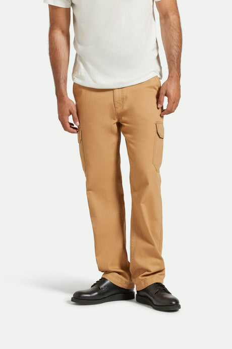 
       Brixton Waypoint Herringbone Relaxed Cargo Pant - Tobacco Brown
     