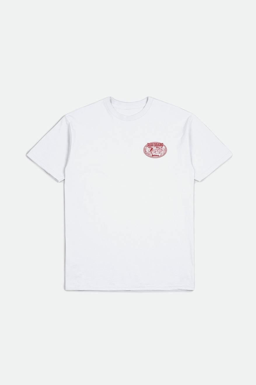 
       Brixton Bass Brains Swim S/S Standard Tee - White
     