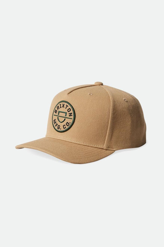 
       Brixton Crest C Netplus MP Snapback - Sand/Pine Needle
     