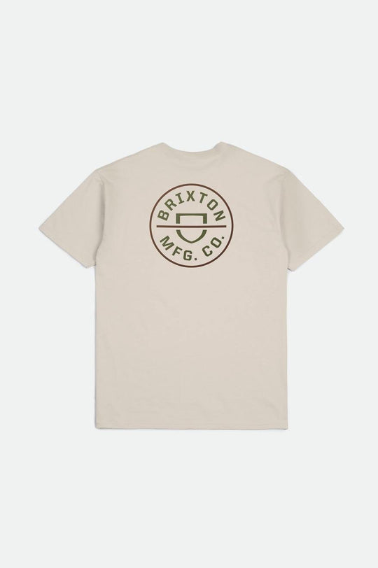 
       Brixton Crest II S/S Standard Tee - Cream/Sea Kelp/Sepia
     