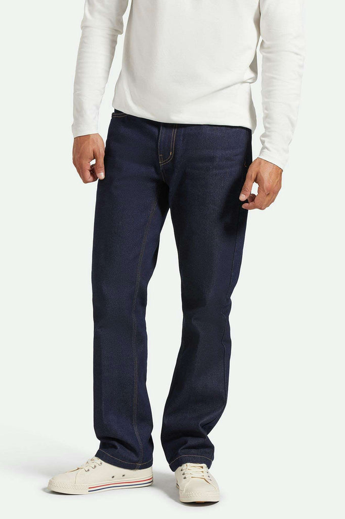 Men's Front Fit | Builders 5-Pocket Stretch Pant - Rinse Denim