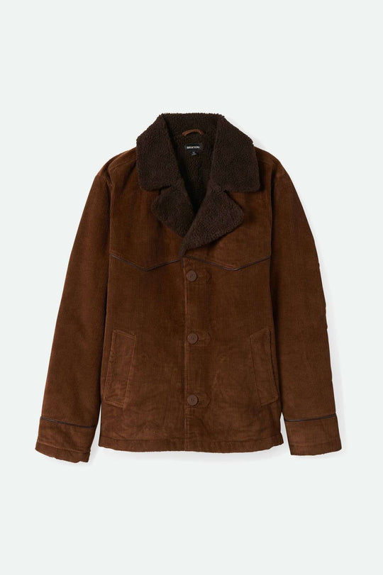 
       Brixton Men&#39;s Wallace Sherpa Lined Corduroy Jacket - Bison Cord | Main
     