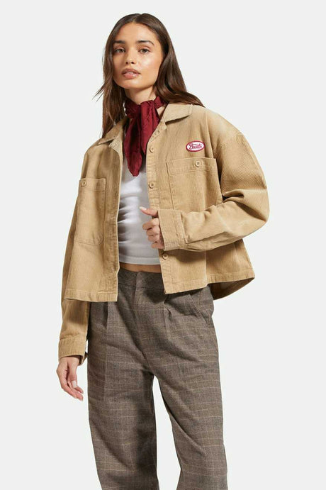 Women's Front Fit | Utopia L/S Overshirt - Sand Cord