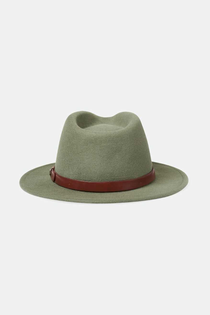 
       Brixton Messer Fedora - Light Moss
     