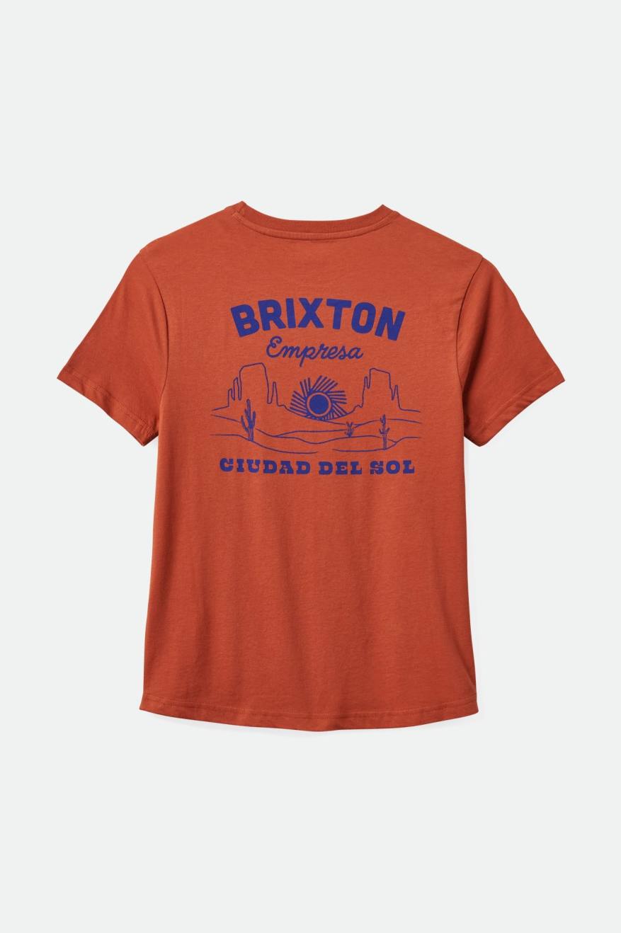 
       Brixton Empresa Fitted Crew Tee - Terracotta
     