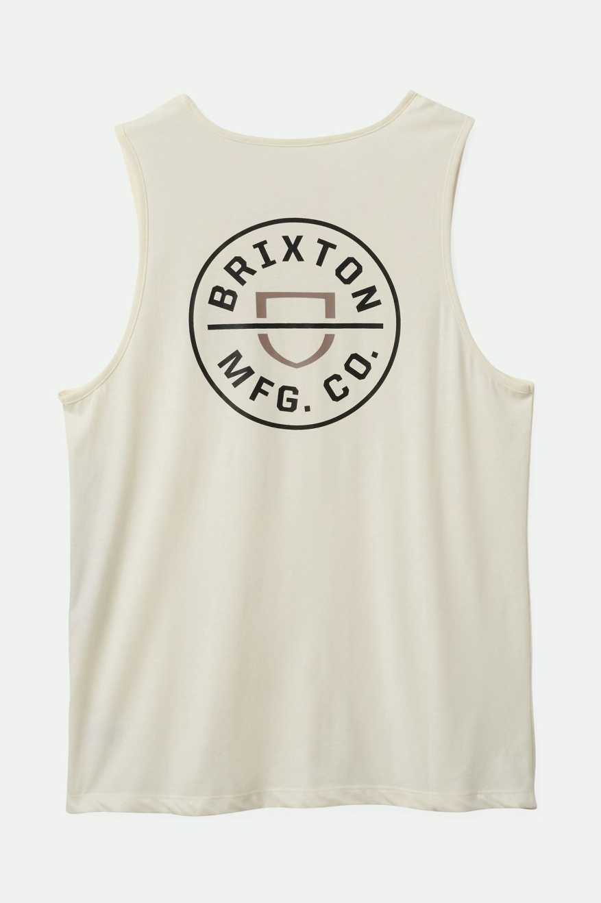 
       Brixton Crest Tank Top - Off White/Black
     