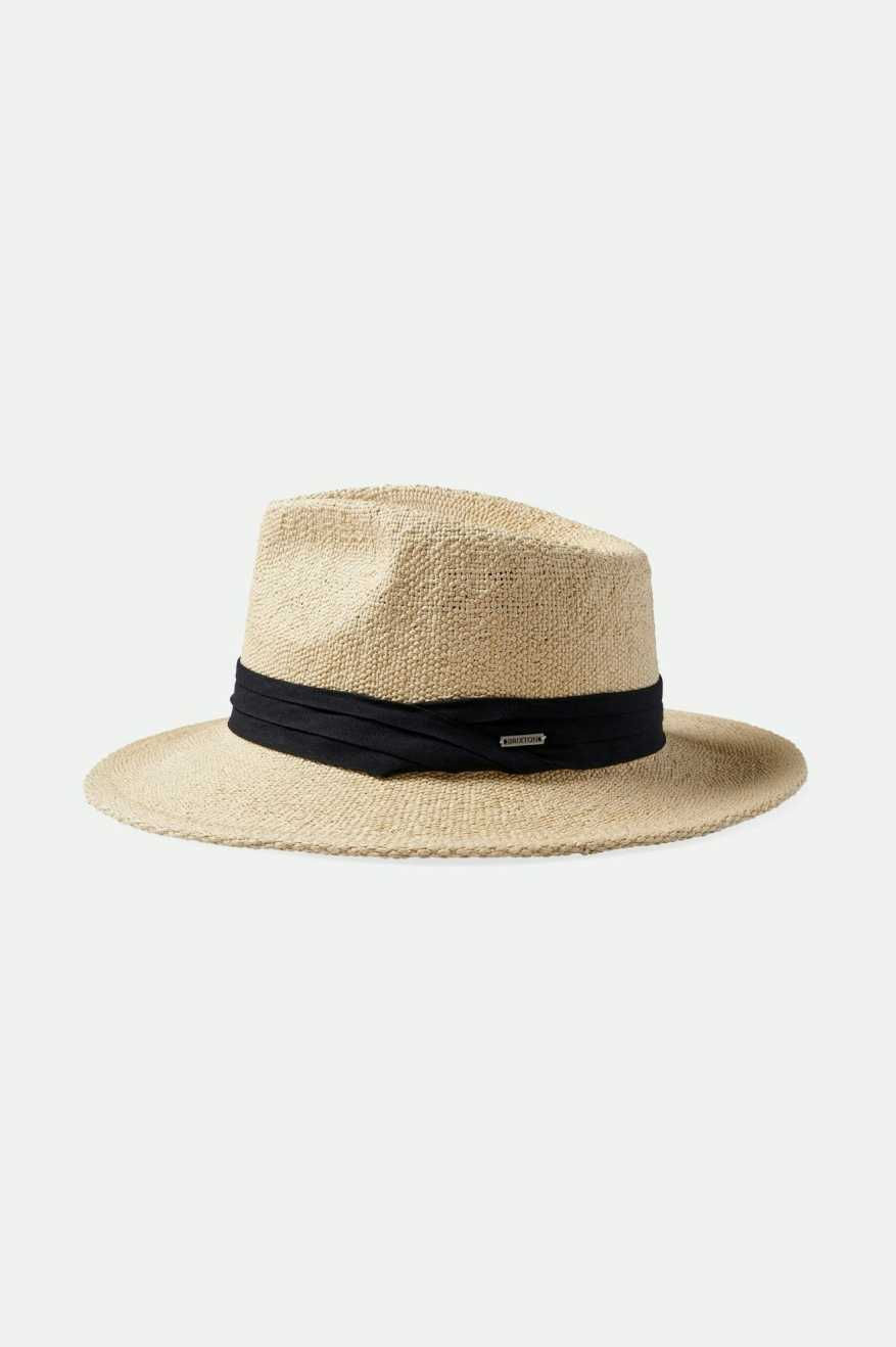 
       Brixton Sol Straw Fedora - Natural/Black
     