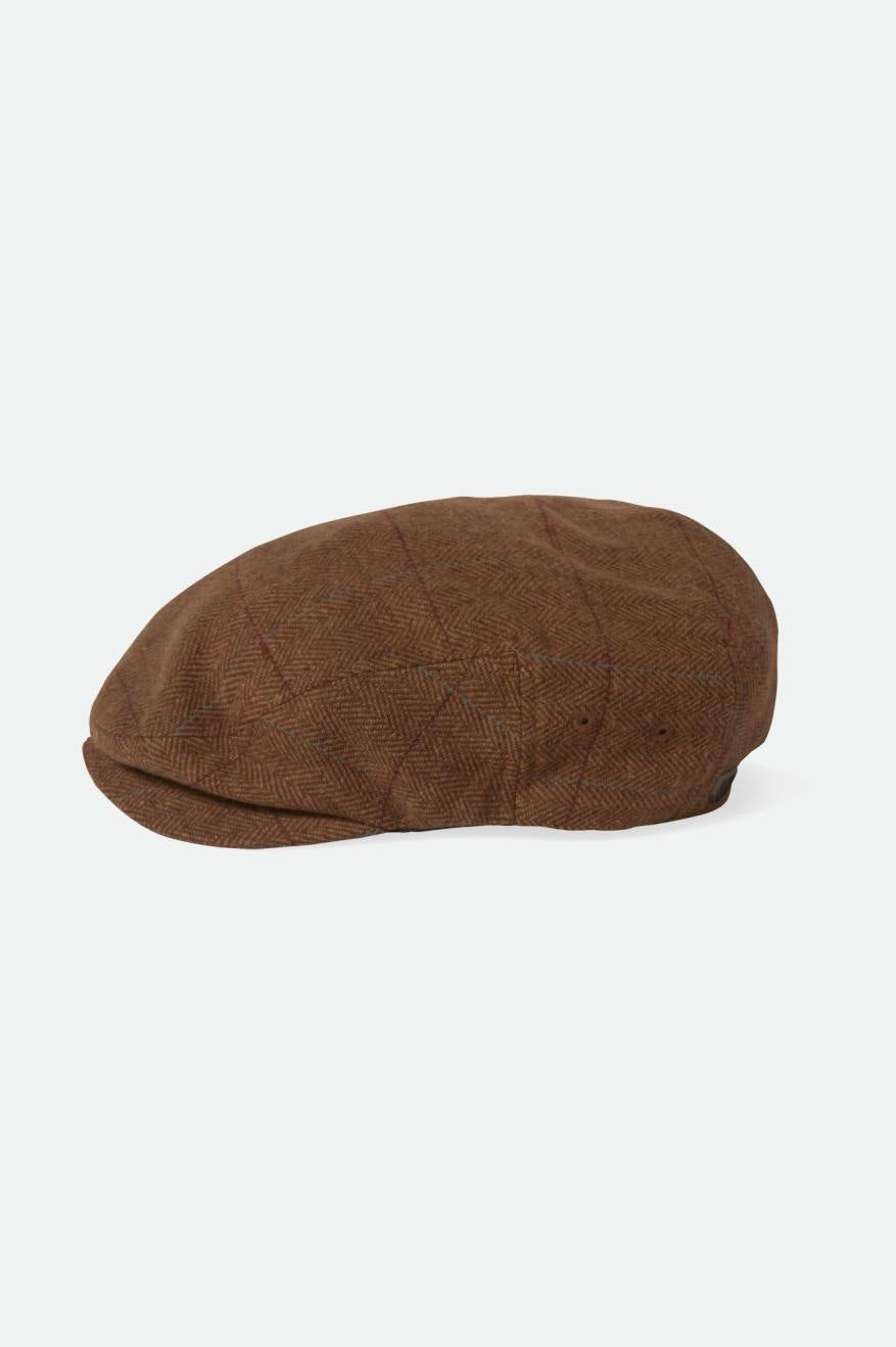 
       Brixton Hooligan Lightweight Flat Cap - Brown/Light Brown
     