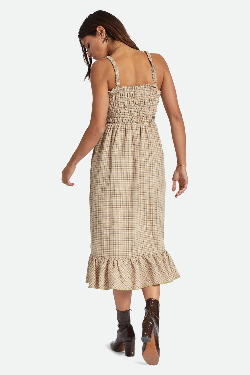 
       Brixton Malta Seersucker Midi Dress - Sand
     