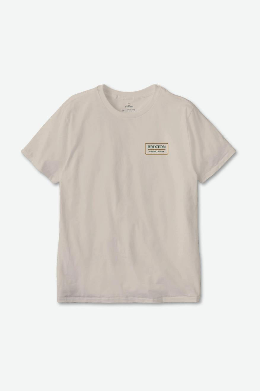 
       Brixton Palmer Proper S/S Standard Tee - Cream/Pine Needle/Golden Brown
     