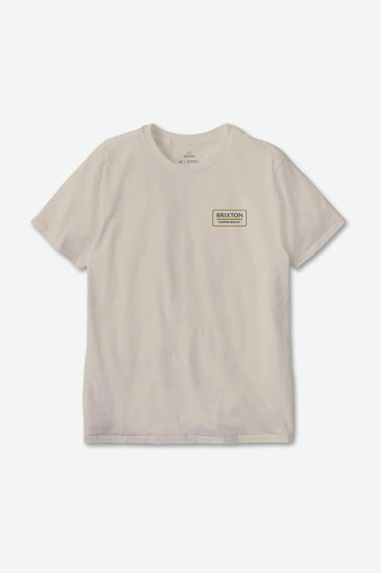 
       Brixton Palmer Proper S/S Standard Tee - Cream/Pine Needle/Golden Brown
     