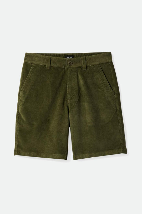 
       Brixton Choice Chino Short 5&quot; - Olive Surplus Cord
     