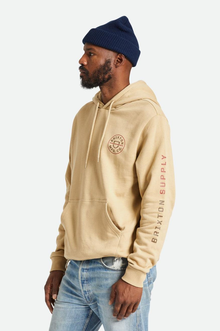 
       Brixton Crest Hood - Sand/Barn Red/Bison
     