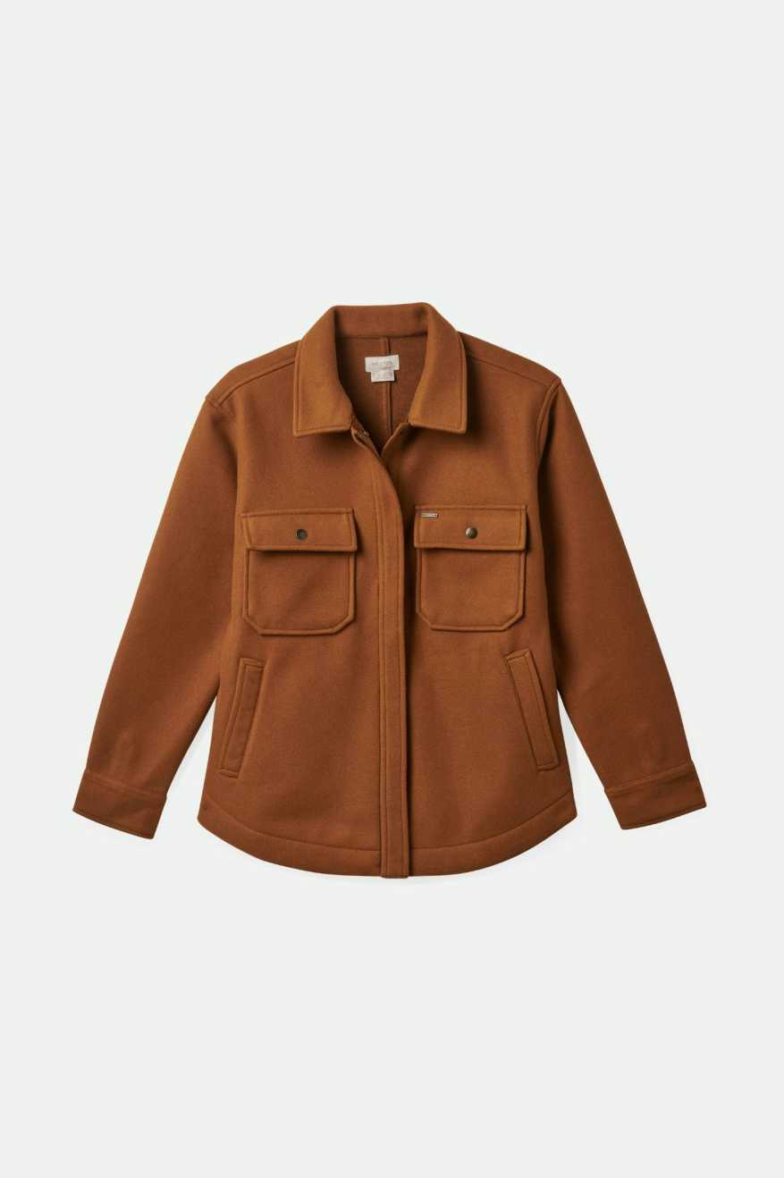 
       Brixton Women&#39;s Durham Shirt Jacket - Washed Copper | Main
     