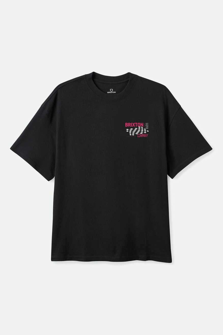 
       Brixton Neon Finish Line S/S Standard T-Shirt - Black
     