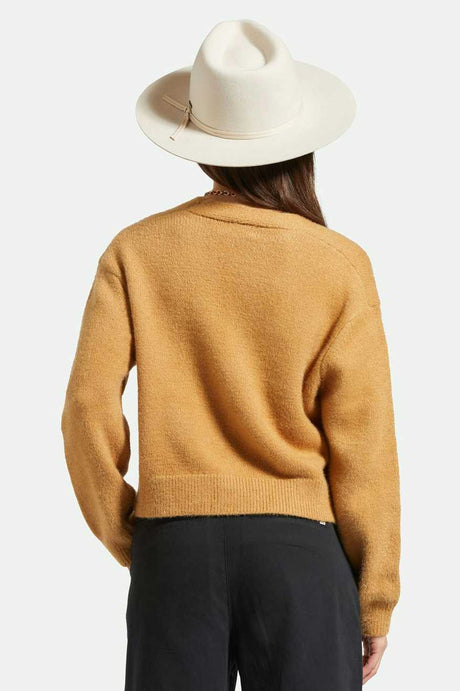 
       Brixton Unisex Cohen Cowboy Hat - Dove/Dove | Back fit
     